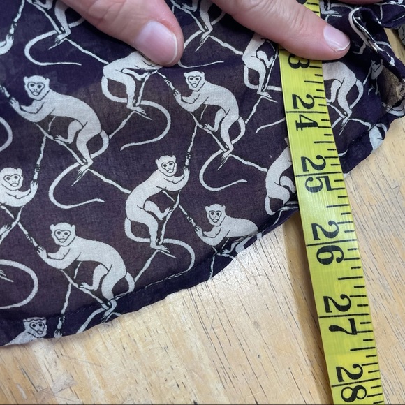 Anthropologie Monkey Animal Printed Top - Picture 10 of 10
